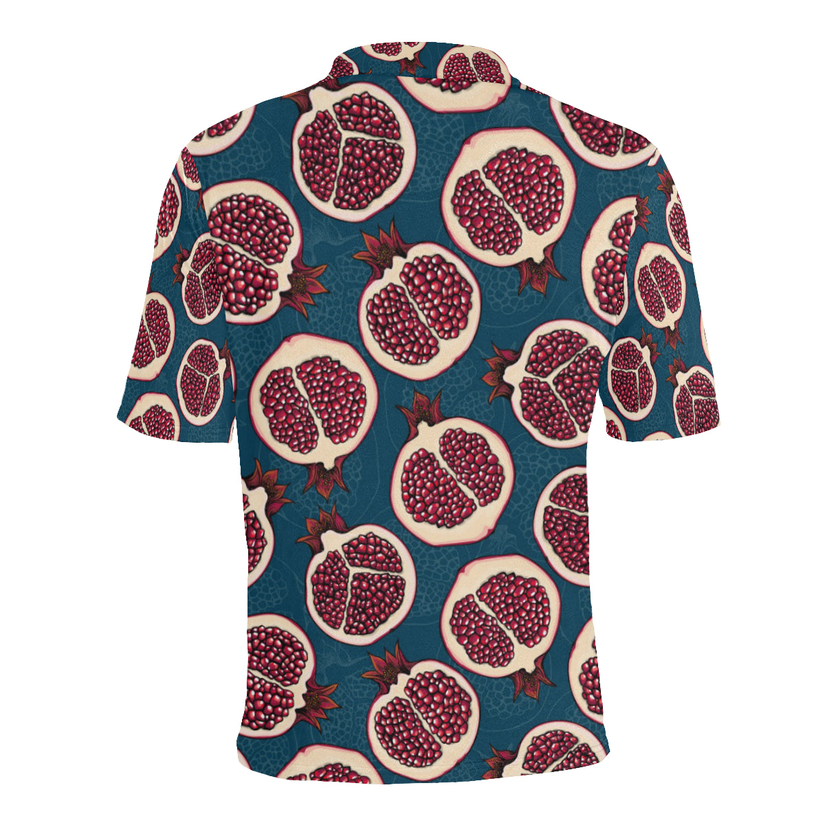 Pomegranate Pattern Print Design PG02 Men Polo Shirt