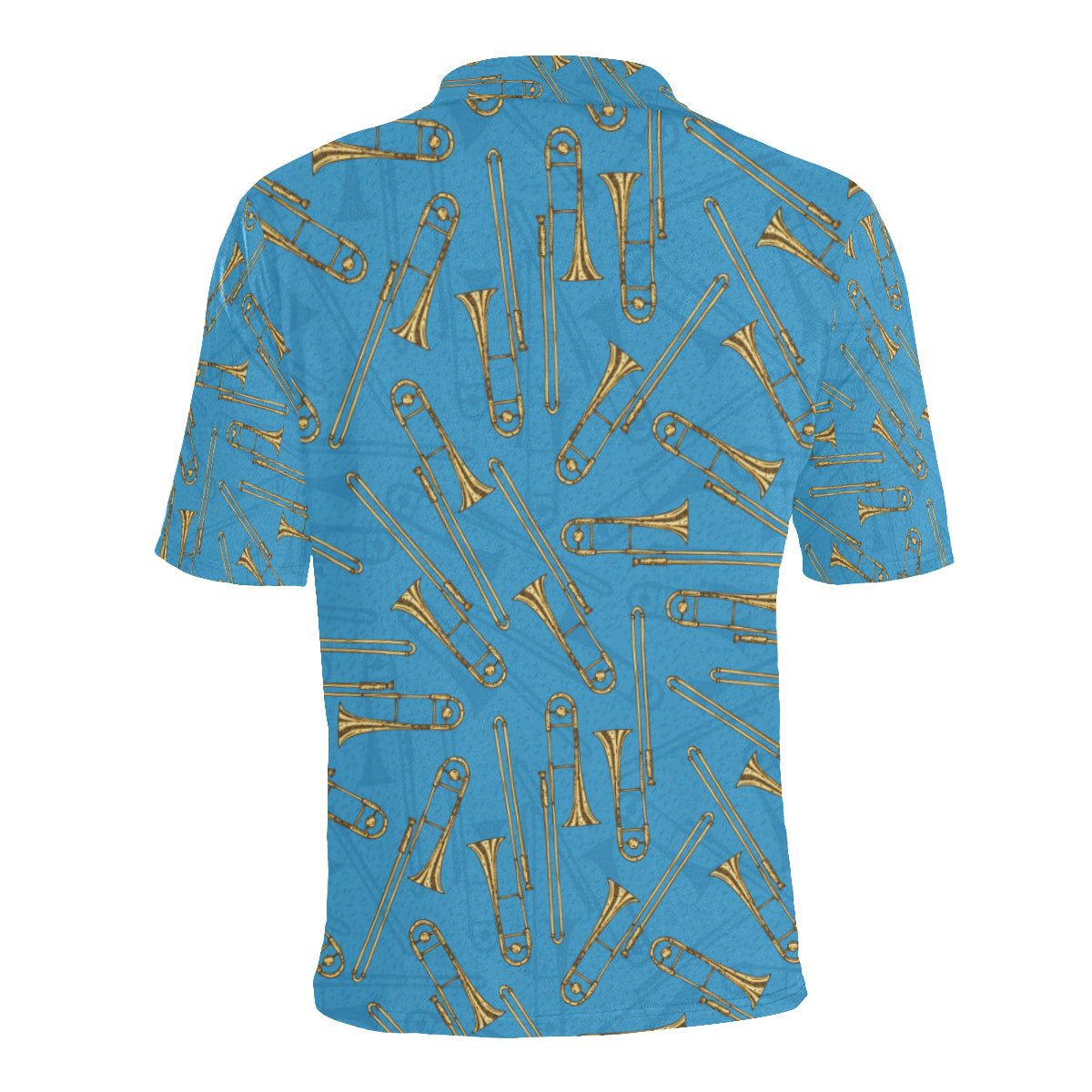 Trombone Pattern Print Design 01 Men Polo Shirt