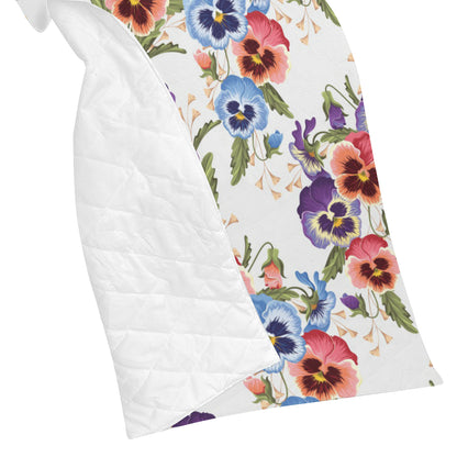 Pansy Pattern Print Design PS06 Premium Quilt