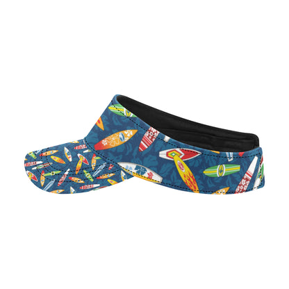Surfboard Pattern Print Unisex Sun Visor