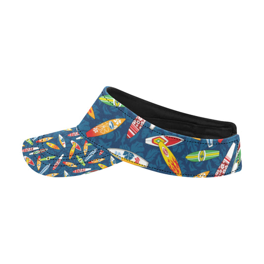 Surfboard Pattern Print Unisex Sun Visor