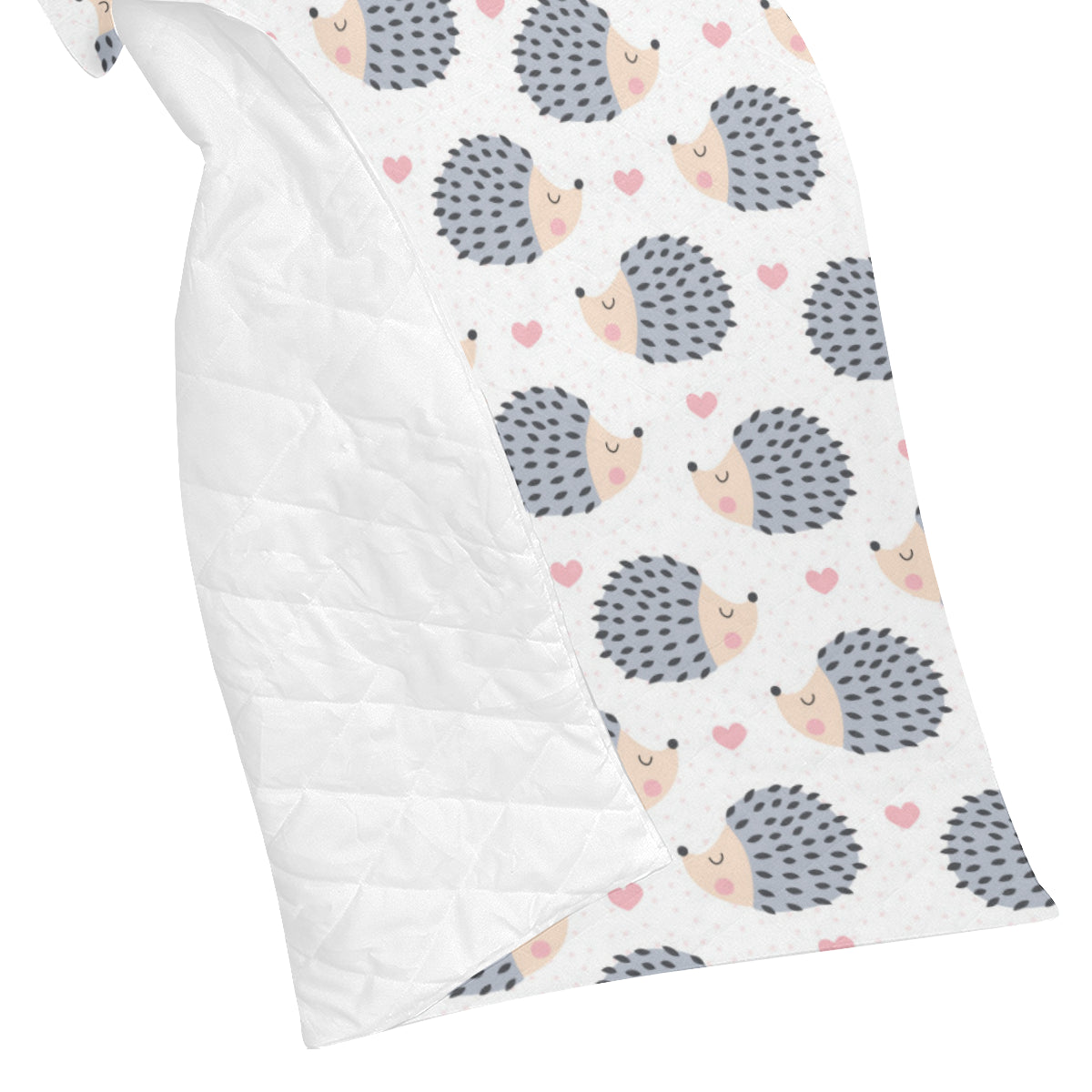 Hedgehog Baby Pattern Print Design 03 Premium Quilt