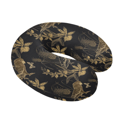Parakeet Pattern Print Design A05 U-Shaped Travel Neck Pillow