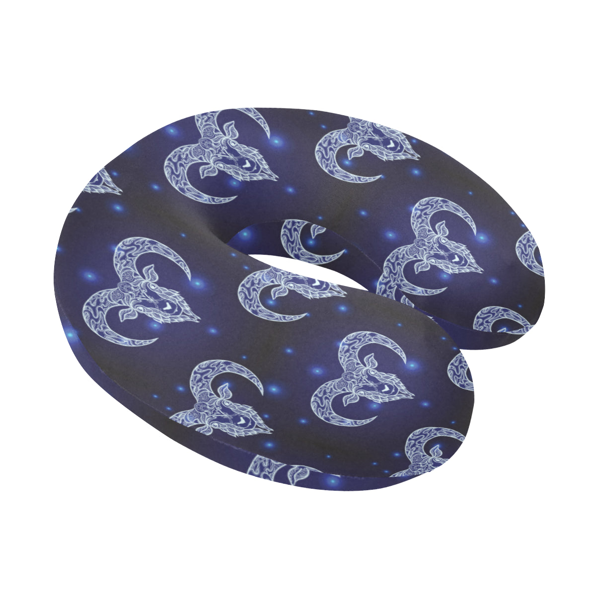 Aries Zodiac Pattern Print Design 01 U-Shaped Travel Neck Pillow