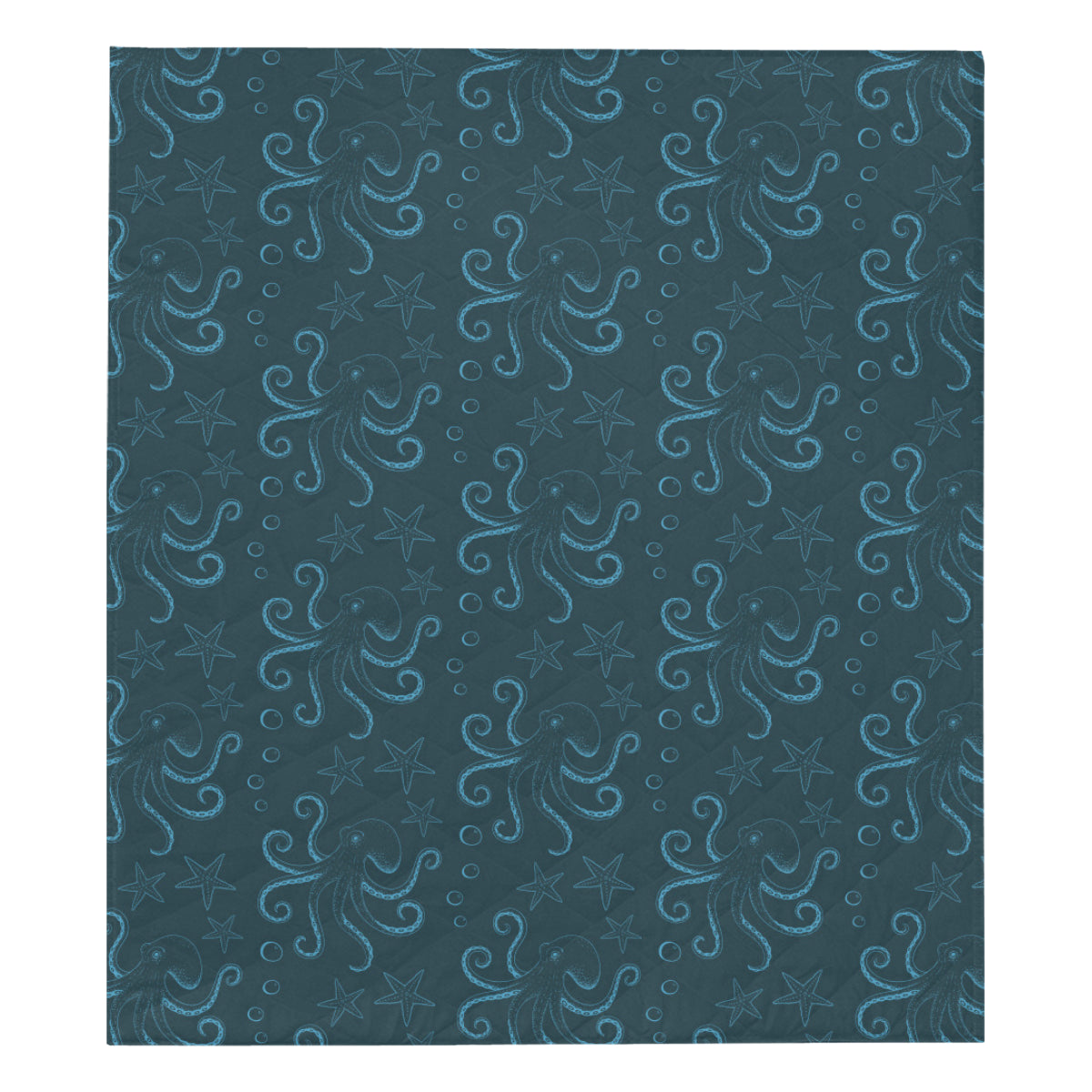 Octopus Pattern Print Design A05 Premium Quilt