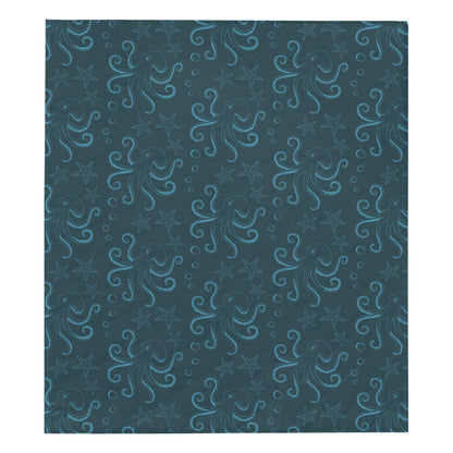 Octopus Pattern Print Design A05 Premium Quilt