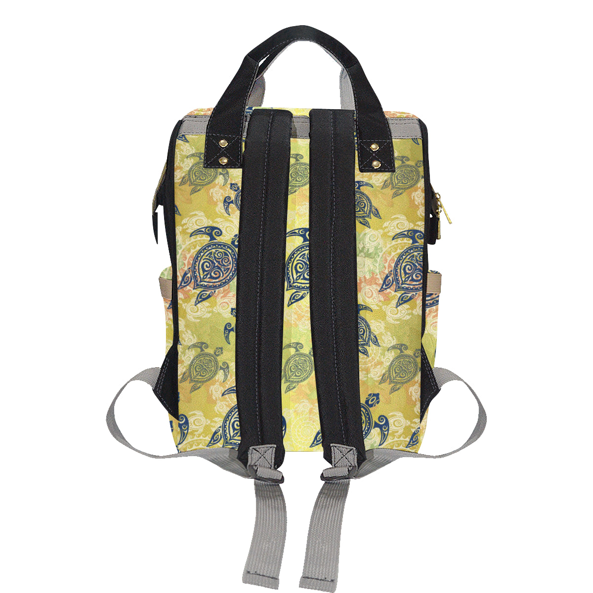 Hawaiian Turtle Tribal Design Print Diaper Bag Backpack