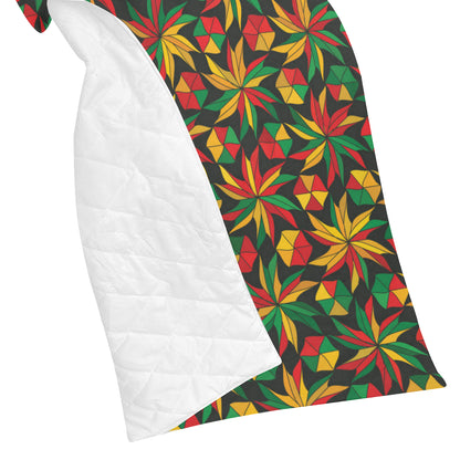 Rastafarian Pattern Print Design A03 Premium Quilt