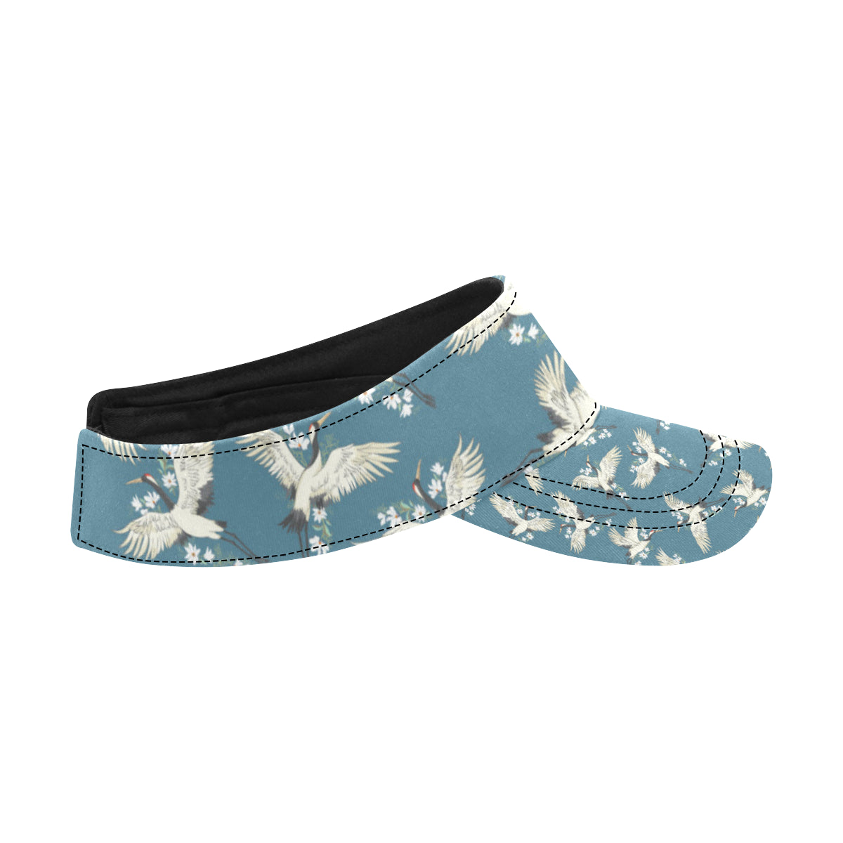 Crane Pattern Print Design 02 Unisex Sun Visor