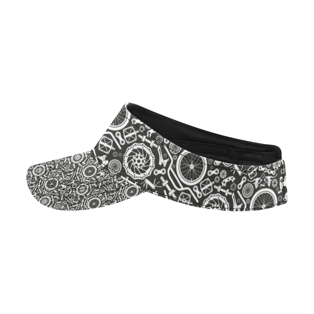 Bicycle Tools Pattern Print Design 02 Unisex Sun Visor