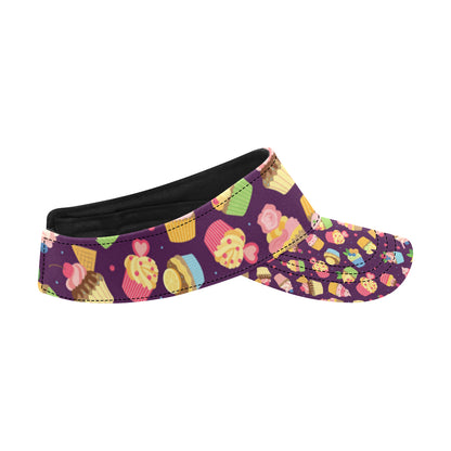 Cupcake Pattern Print Design 05 Unisex Sun Visor