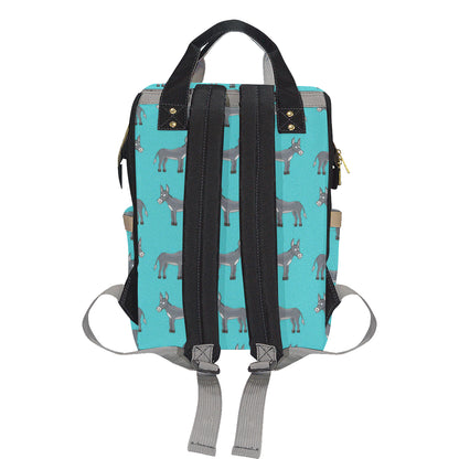 Donkey Pattern Print Design 01 Diaper Bag Backpack