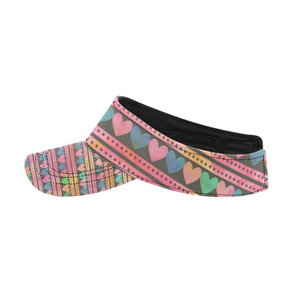 Heart Pattern Print Design HE010 Unisex Sun Visor