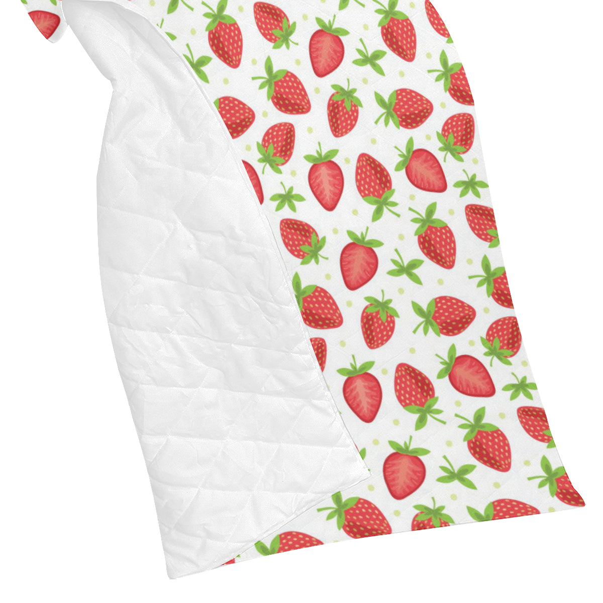 Strawberry Pattern Print Design SB07 Premium Quilt
