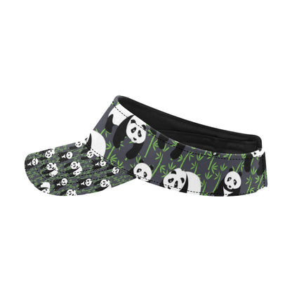 Panda Bear Bamboo Themed Print Unisex Sun Visor