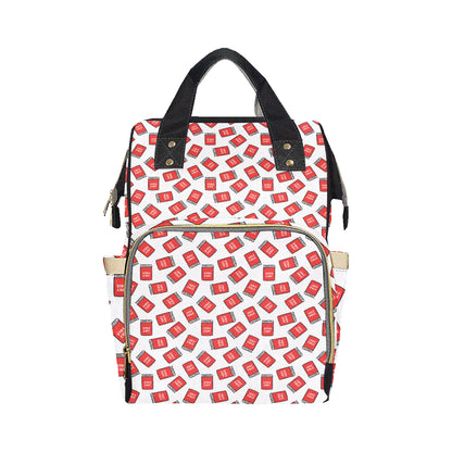 Bible Pattern Print Design 03 Diaper Bag Backpack
