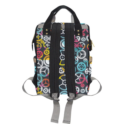 Mechanic Pattern Print Design 02 Diaper Bag Backpack
