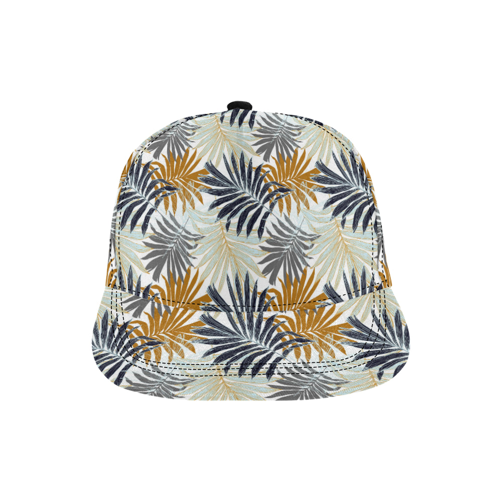 Colorful Tropical Palm Leaves Snapback Cap