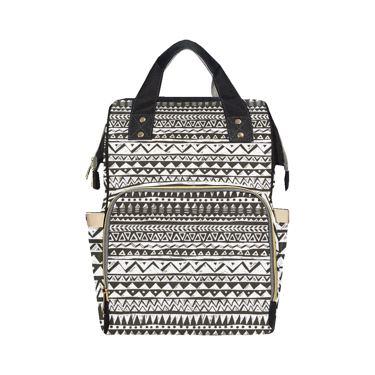 Hand draw Tribal Aztec Diaper Bag Backpack