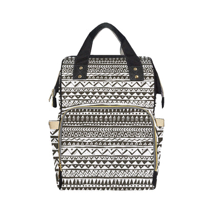 Hand draw Tribal Aztec Diaper Bag Backpack