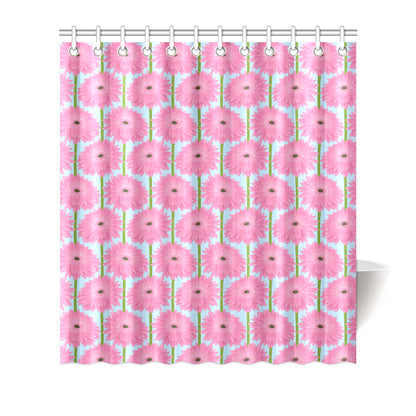 Gerberas Pattern Print Design GB01 Shower Curtain