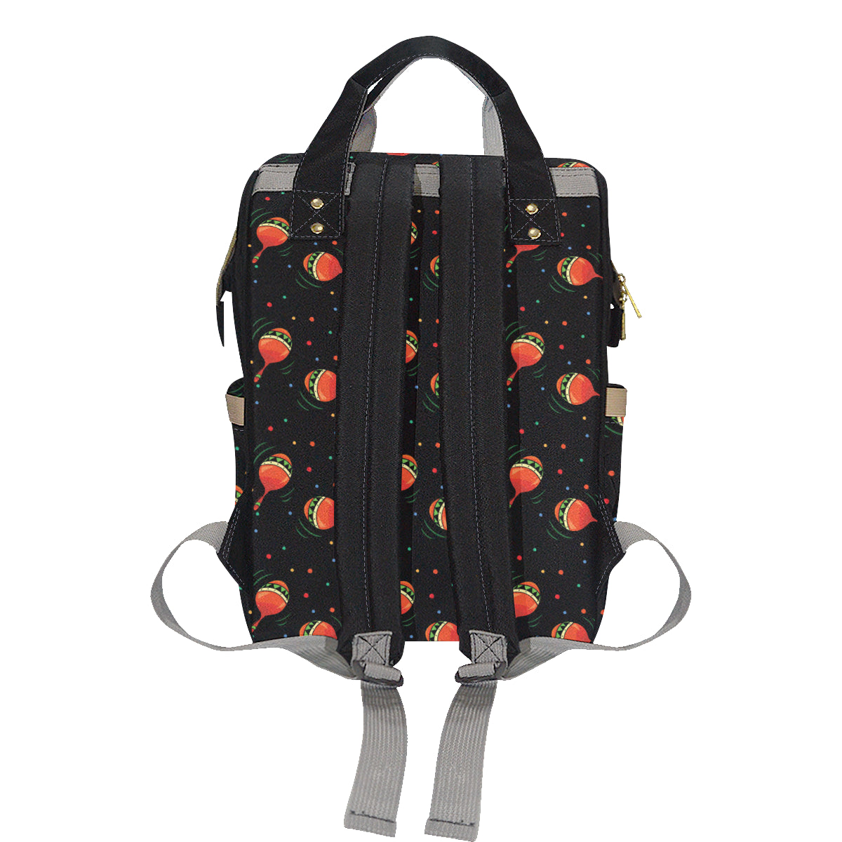 Maracas Pattern Print Design 03 Diaper Bag Backpack