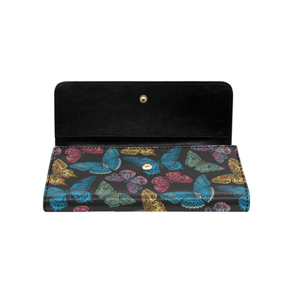 Butterfly Mandala Style Women's Trifold Wallet
