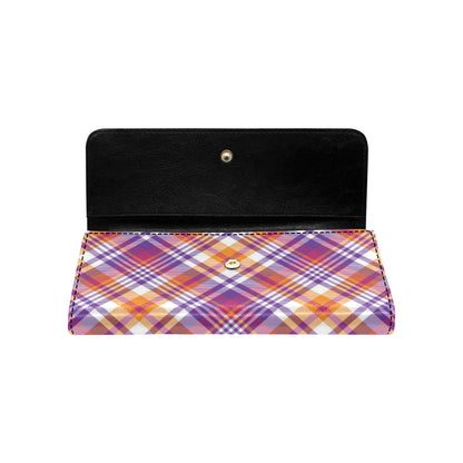 Madras Pattern Print Design 02 Women's Trifold Wallet