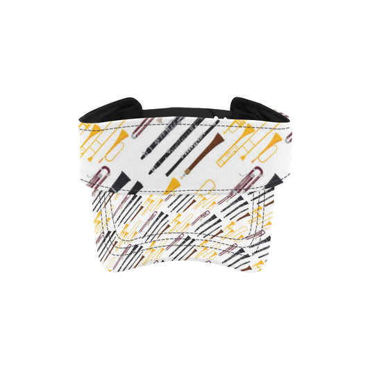 Clarinet Pattern Print Design 01 Unisex Sun Visor