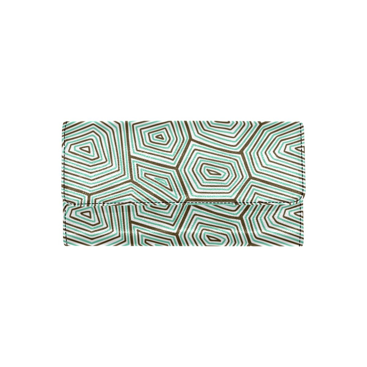 Sea Turtle Skin Print Women's Trifold Wallet