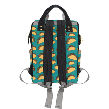 Taco Pattern Print Design TC07 Diaper Bag Backpack