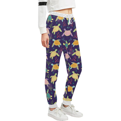 Sea Turtle Color Smile Unisex Sweatpants
