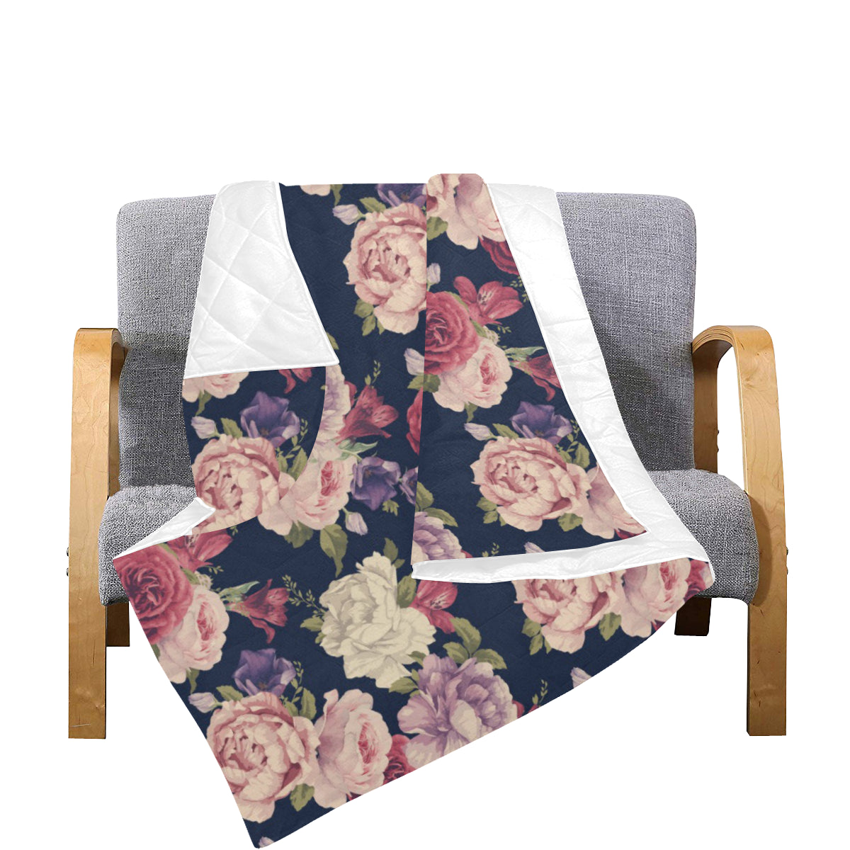 Peony Pattern Print Design PE03 Premium Quilt