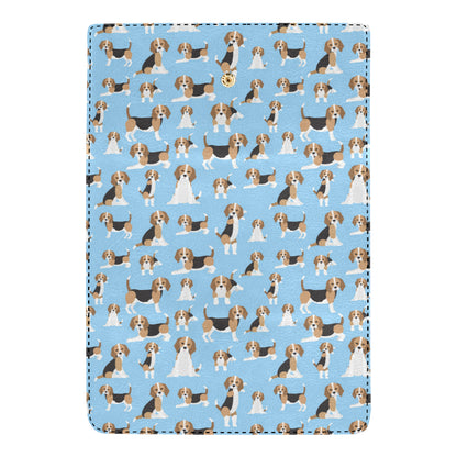 Beagle Pattern Print Design 03 Women's Trifold Wallet
