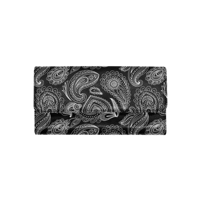 Paisley Pattern Print Design A04 Women's Trifold Wallet