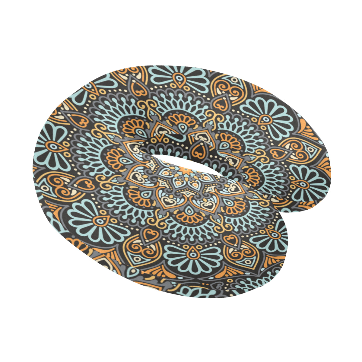 Mandala Pattern Print Design 05 U-Shaped Travel Neck Pillow