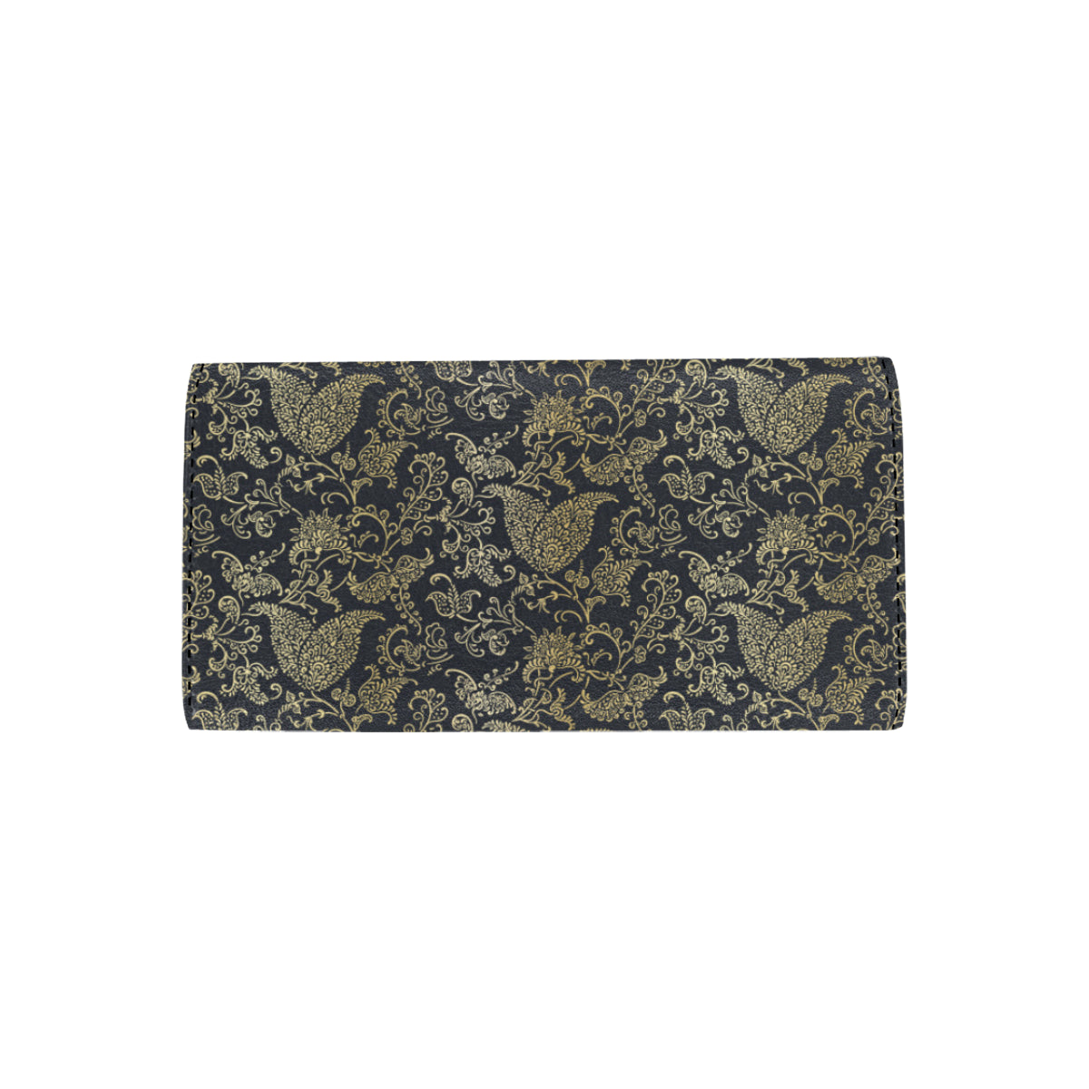 Brocade Pattern Print Design 04 Women's Trifold Wallet