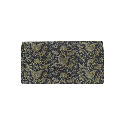 Brocade Pattern Print Design 04 Women's Trifold Wallet