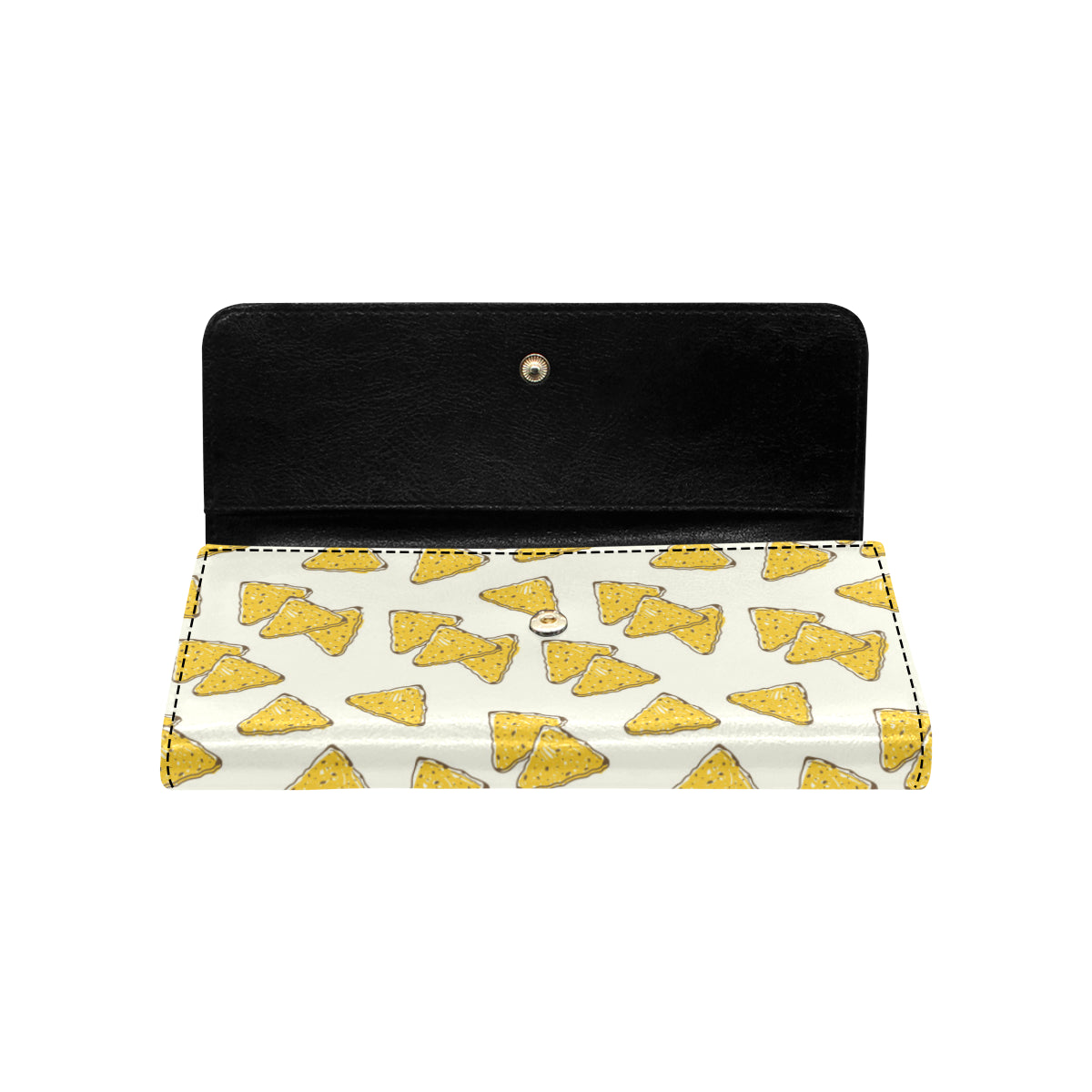 Nachos Pattern Print Design A01 Women's Trifold Wallet