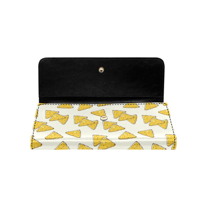 Nachos Pattern Print Design A01 Women's Trifold Wallet