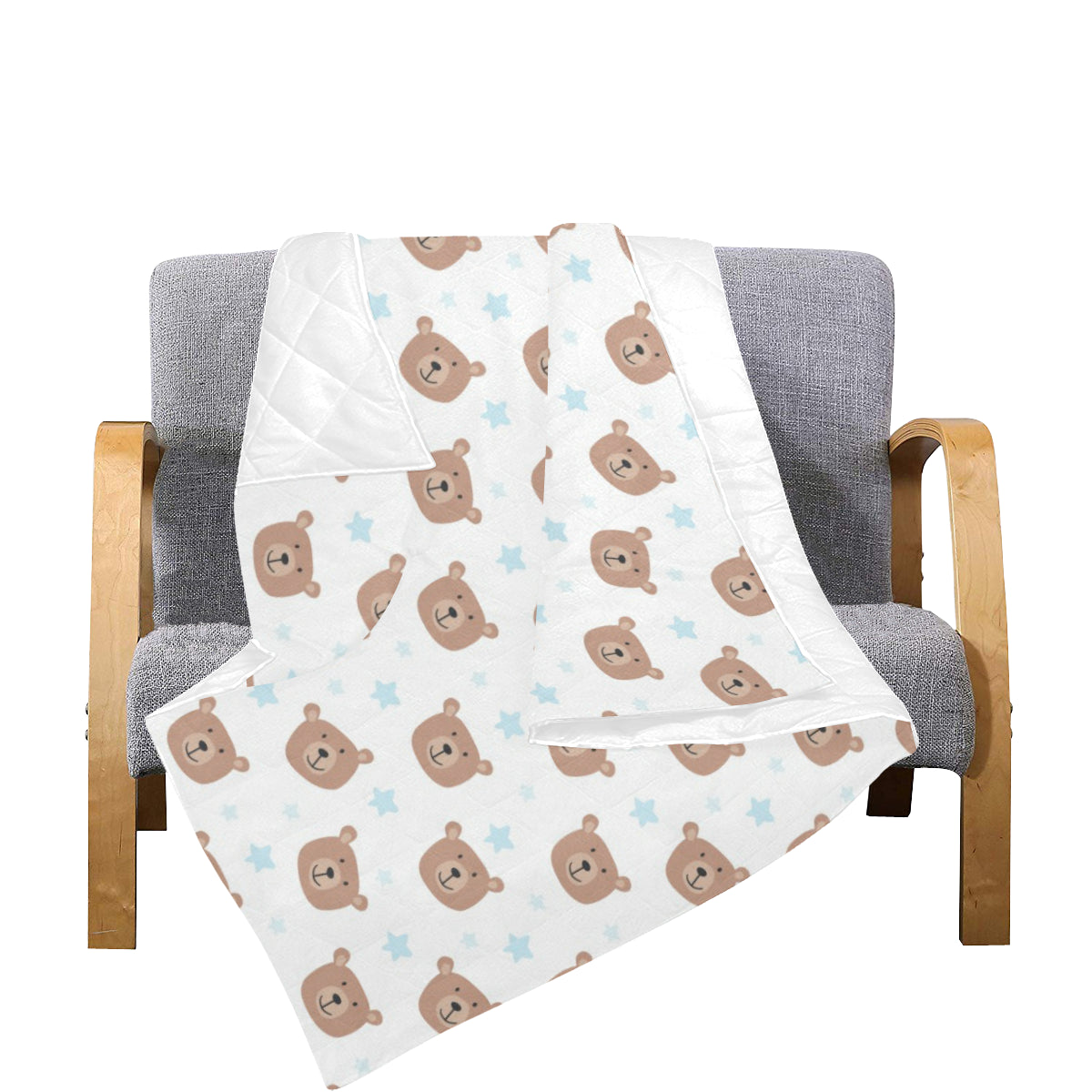 Bear Pattern Print Design BE02 Premium Quilt