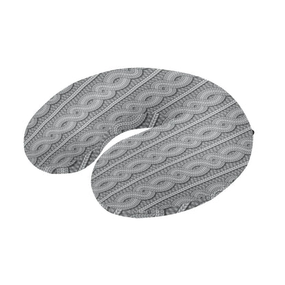 Cable Knit Pattern Print Design 01 U-Shaped Travel Neck Pillow