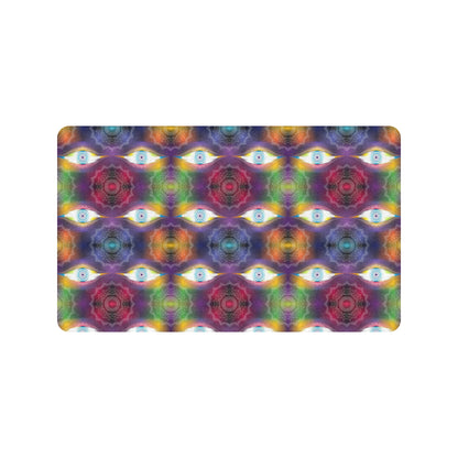 Chakra Eye Print Pattern Rubber Doormat