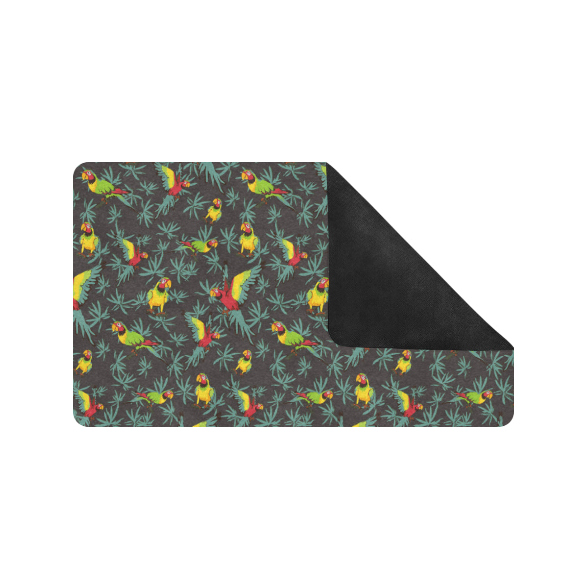 Parrot Themed Print Rubber Doormat