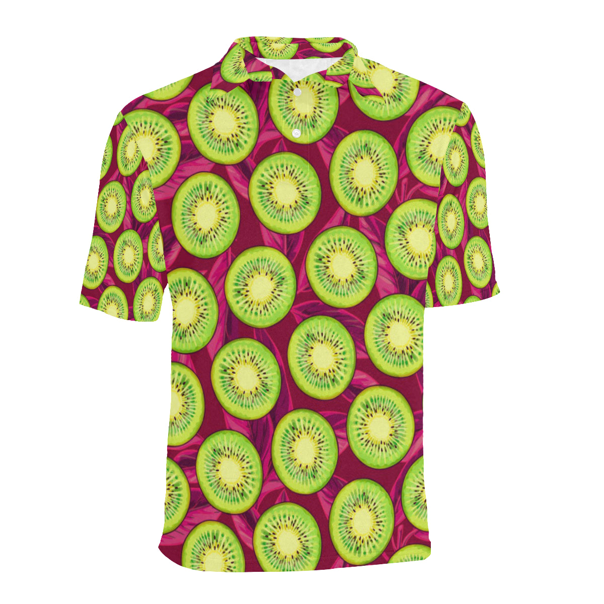 Kiwi Pattern Print Design KW05 Men Polo Shirt