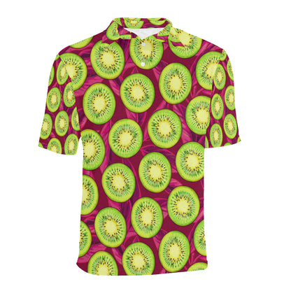 Kiwi Pattern Print Design KW05 Men Polo Shirt