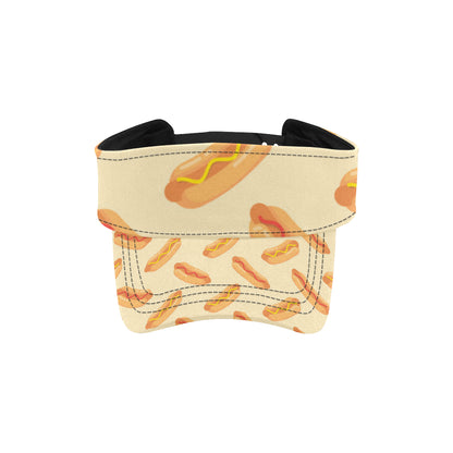 Hot Dog Pattern Print Design 05 Unisex Sun Visor