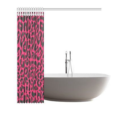Cheetah Pink Print Pattern Shower Curtain