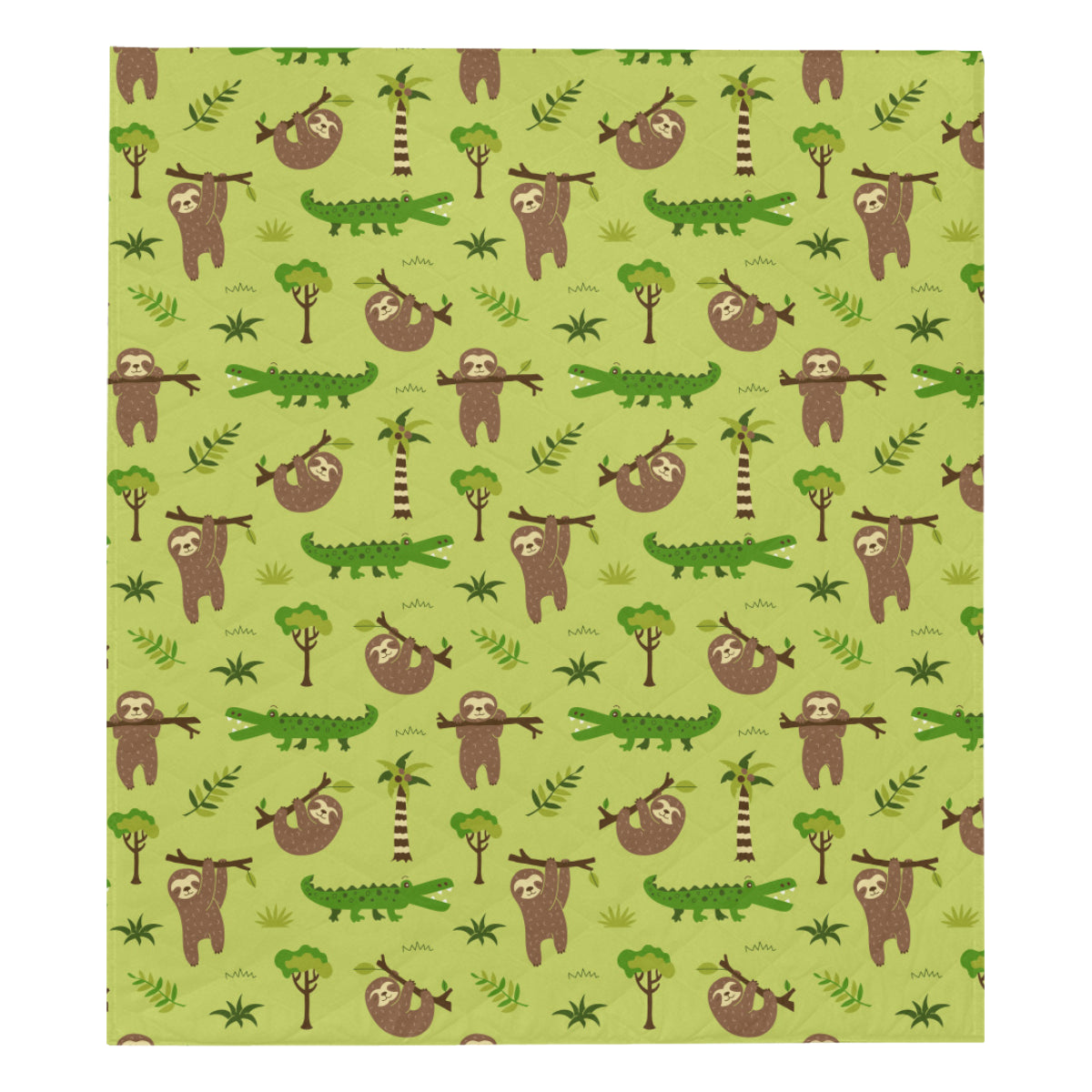 Alligator Pattern Print Design 04 Premium Quilt