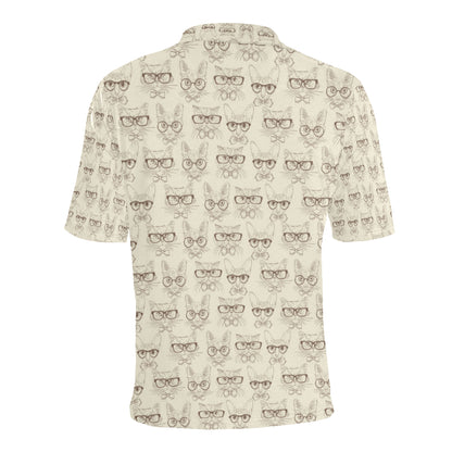 Cat Pattern Print Design 02 Men Polo Shirt